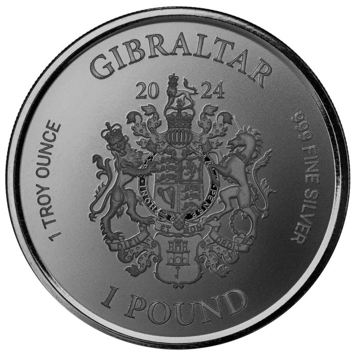 Silver coin Gibraltar £1 2024 – Justice - Image 4