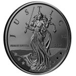 Серебряная монета £1 Гибралтар 2024 – Правосудие