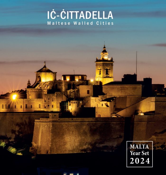 Conjunto de banco de monedas de euro Malta 2024 + 2 euros "Ciudadela de Gozo" - Imagen 1