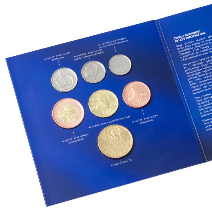 somcr-sr2004-2024vstupdoeublistr04-1024 Serie di monete della Slovacchia e della Repubblica Ceca 2024 - 20 anni nell'UE - immagine 3