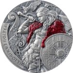 Серебряная монета 2000 франков Камерун 2024 – Путь в Вальхаллу: Фрейдис Эриксдоттир