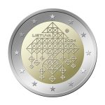2 евро Литва 2024 – Соломенные сады BU — изображение 2