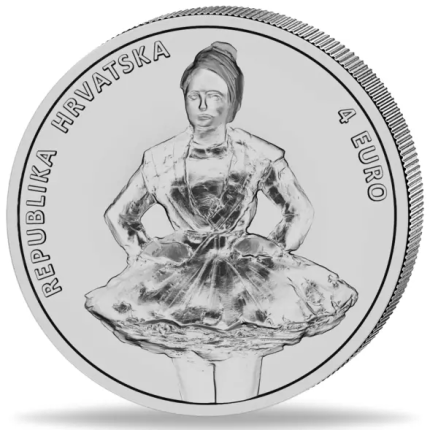 Silver coin €4 Croatia 2024 – Susak Island