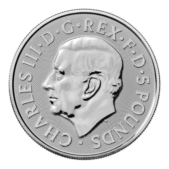 Moneda de plata £5 Reino Unido 2024 – Bestias Reales Tudor: Dragón Tudor (2 oz) - Imagen 3