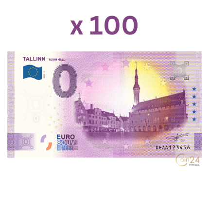 0 euro Estonia 2024 – Tallinn Town Hall (bundle of 100 banknotes)
