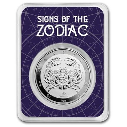Moneda de plata $5 Tokelau 2024 – Cáncer (Signos del Zodiaco)