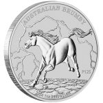 Moneda de plata $1 Australia 2024 – Caballo Brumby