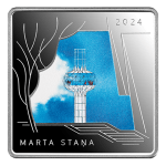 Moneda de plata 5 euros Letonia 2024 – Arquitecta Marta Stanja - Imagen 2