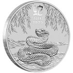 Серебряная монета $1 Австралия 2025 — Год Змеи 1 oz BU