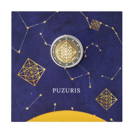 2 euro Latvia 2024 - Puzuris straw ornament in a card