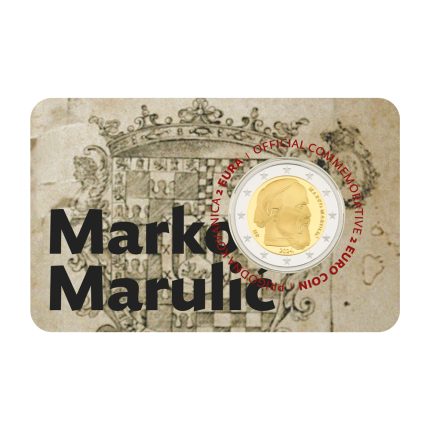 2 euro Croazia 2024 - Marko Marulić sulla carta