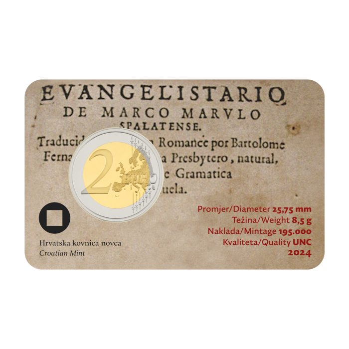 2 евро Хорватия 2024 – Марко Марулич в карточке — изображение 2