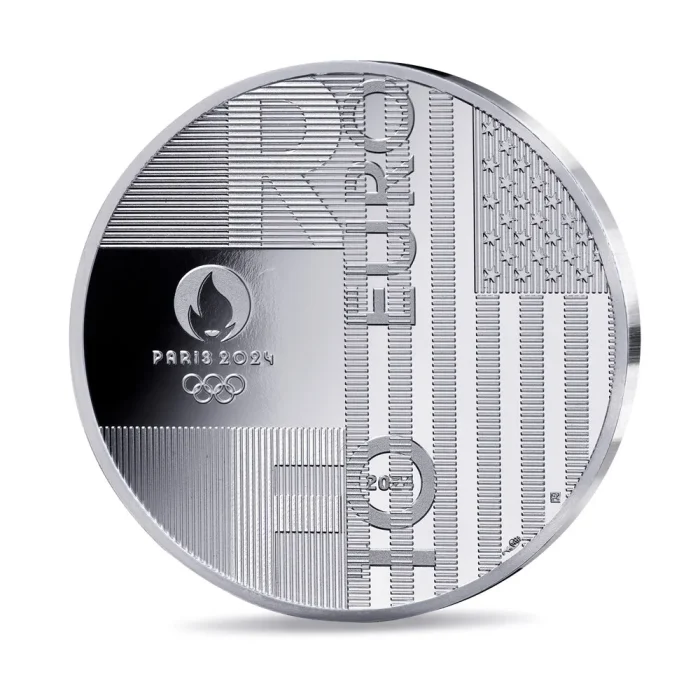 Hõbemünt €10 Prantsusmaa 2024 – Pariis 2024 olümpiamängud – Pariis-Los Angelese lipu üleandmine - Image 2