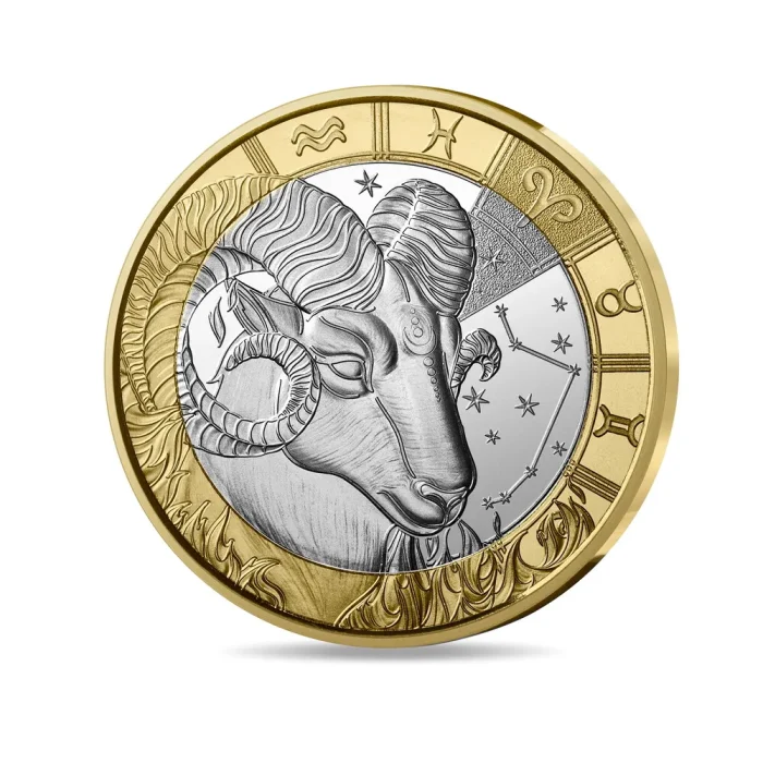 M5066_MDP_00066461_BD_c3cb 5 euro Francia 2024 - Segni zodiacali: Ariete - immagine 2
