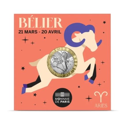 5 euro Francia 2024 - Segni zodiacali: Ariete