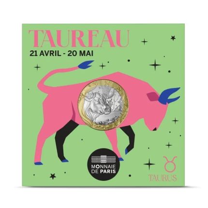 5 euro Francia 2024 - Segni zodiacali: Toro