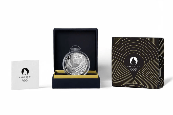 Hõbemünt €10 Prantsusmaa 2024 – Pariis 2024 olümpiamängud – Pariis-Los Angelese lipu üleandmine - Image 3