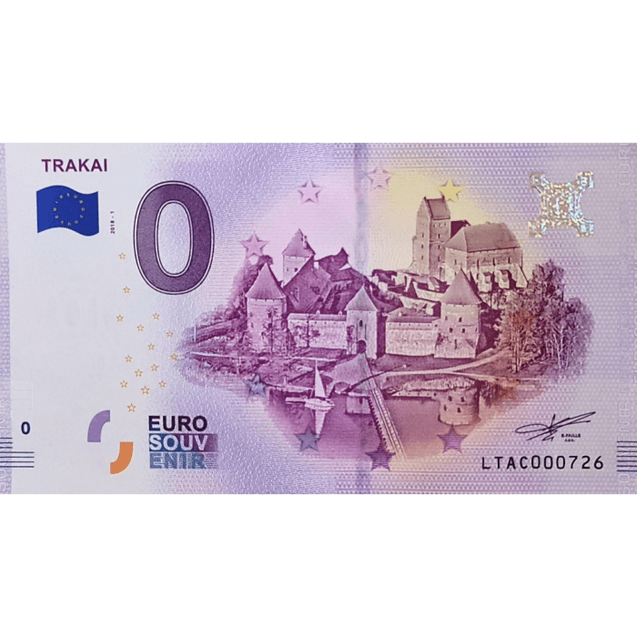 0 euros Lithuania 2018 - Trakai - Image 1