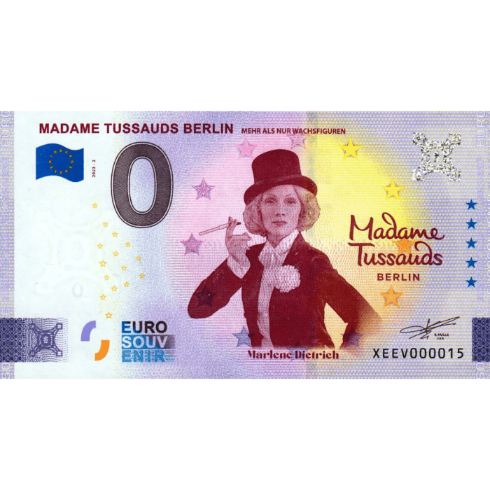 0 евро Германия 2023 – Музей мадам Тюссо — изображение 1
