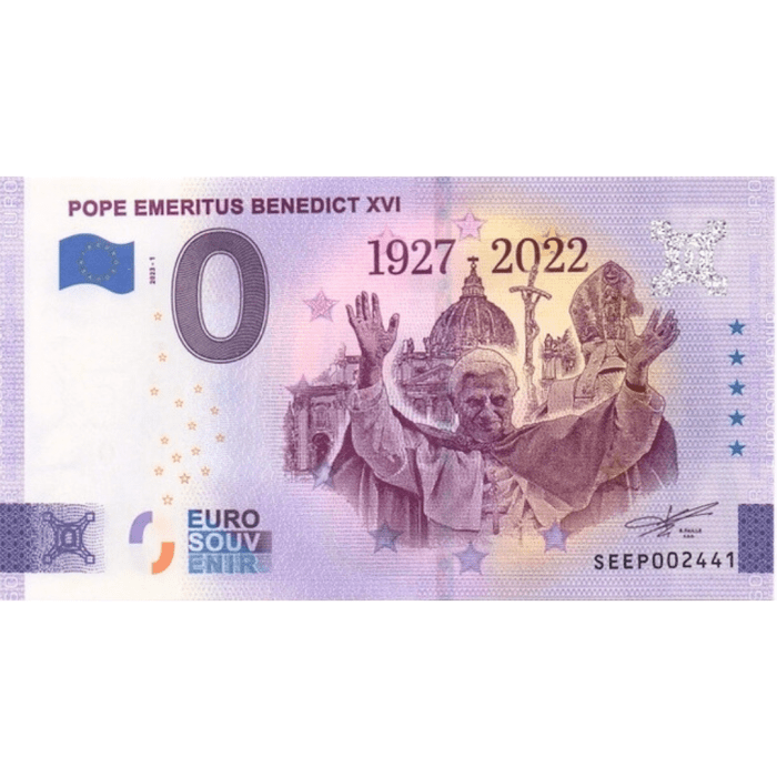 0 euro Italia 2023 - Papa Benedicto XVI - Imagen 1