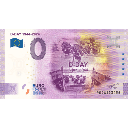 0 euro Netherlands 2024 - Normandy Landing (D-Day)