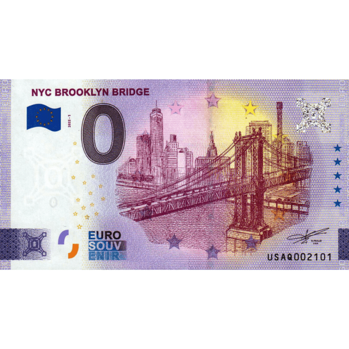 nyc 0 euroa USA 2023 - Brooklyn Bridge New Yorkissa - Image 1