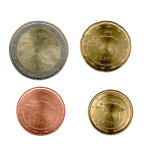 Eurokolikkosarja Viro 2023 - 5 senttiä, 10 senttiä, 20 senttiä ja 2 euroa UNC