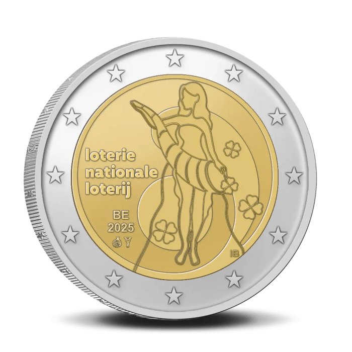 2 euro Belgio 2025 - Lotteria Nazionale BU (versione FR + versione NL) - immagine 2