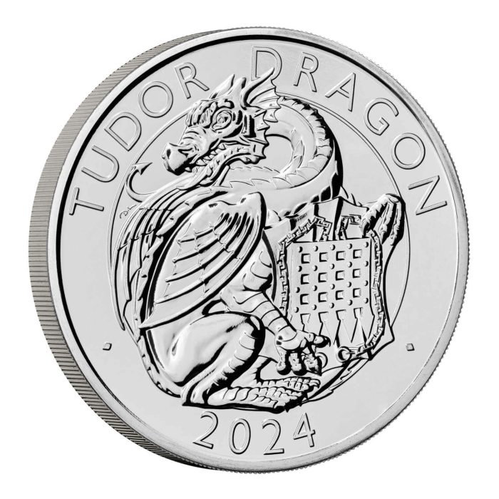 Kolikko £5 Iso-Britannia 2024 - Royal Tudor Beasts: Tudor Dragon - Image 2