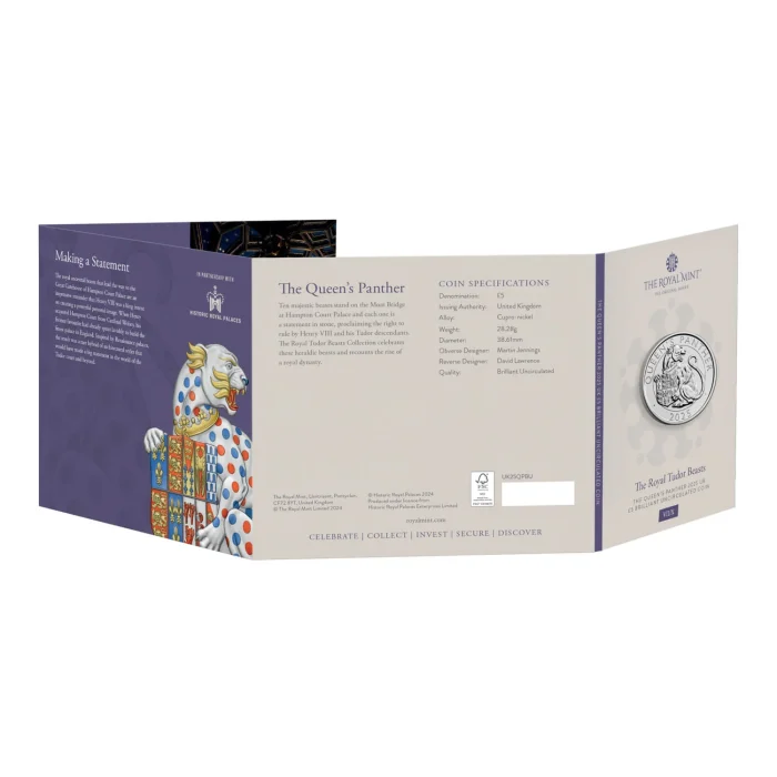 Coin 5 pounds Great Britain 2025 - Tudor Royal Beasts: Royal Panther - Image 5