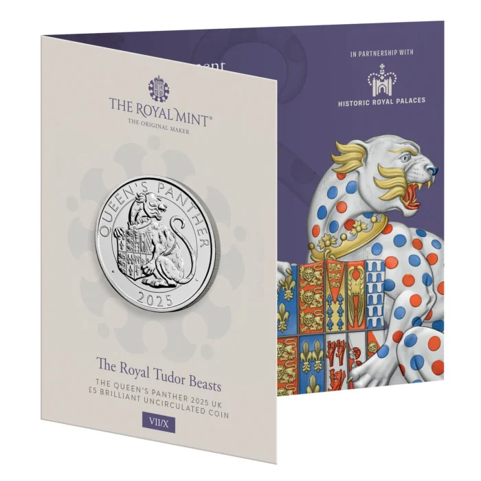 Coin 5 pounds Great Britain 2025 - Tudor Royal Beasts: Royal Panther - Image 1
