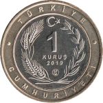 Коллекция 1 куруш Турция 2019 - Птицы Анатолии — изображение 2
