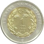 1 lira Turchia 2015 - Gatto d'angora turco - immagine 2