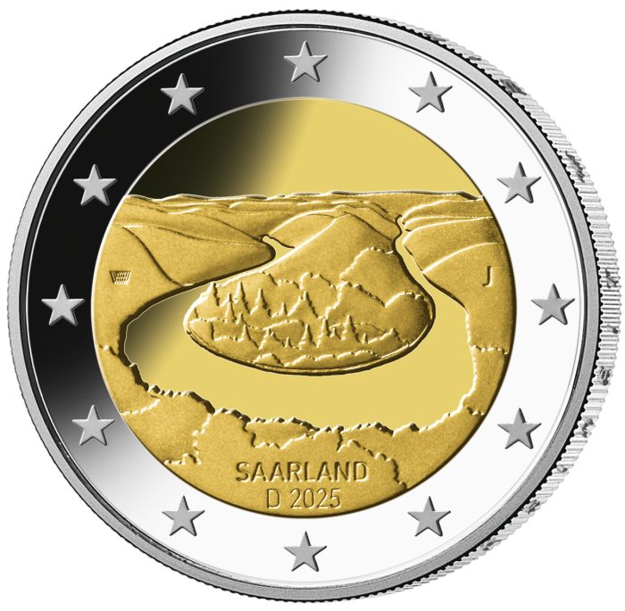2 Euro Saksamaa 2025 - Saarimaa liidumaa (ADFGJ) BU - Image 2