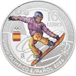 Moneda de plata coloreada €10 España 2025 - Equipo Olímpico España 2026