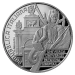 Cеребряная монета 5 евро Италия - университет Падуа — изображение 2