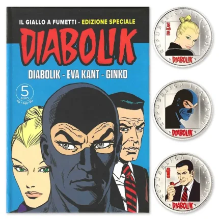 Серебро Италия 2022 Триптих - Diabolik