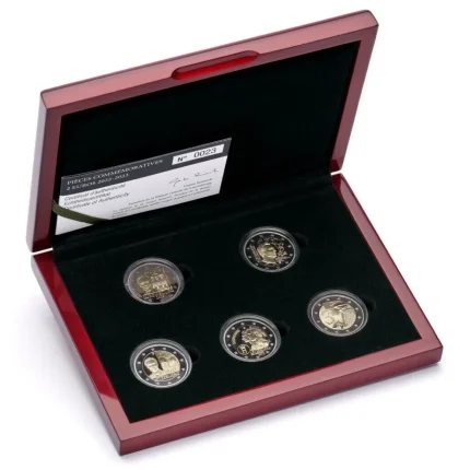 Комплект двухъевровых монет Люксембург 2022-2023 PROOF
