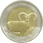 1 lira Turchia 2015 - Pecora di montagna transcaucasica