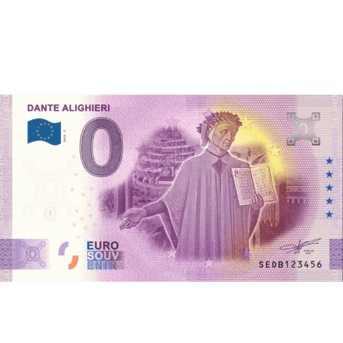 0 euro Italia 2025 - Dante Alighieri - immagine 1
