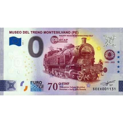 0 euro Italy 2023 - Montesilvano Railway Museum