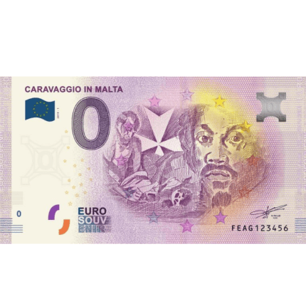 0 euros Malta 2019 - Caravaggio in Malta