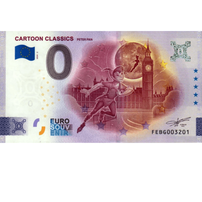 питер 0 euro Malta 2024 - Cartoon Classics: Peter Pan - Image 1