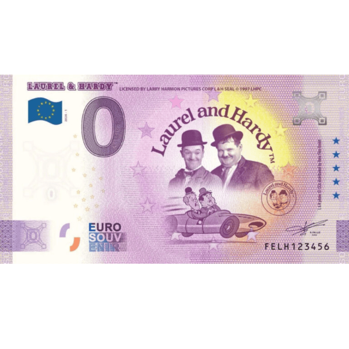 харди 0 euro Malta 2024 - Comedians Laurel and Hardy - Image 1