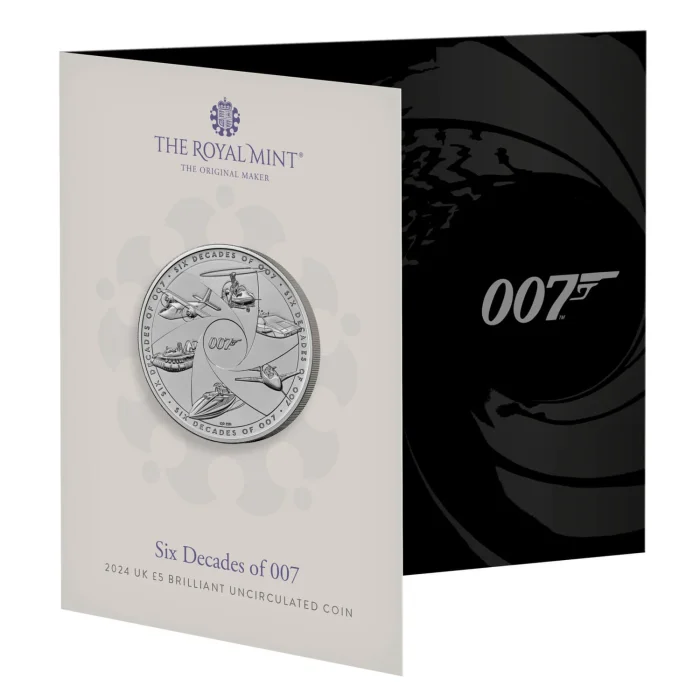 £5 UK 2024 - Seis décadas del Agente 007 - Imagen 1