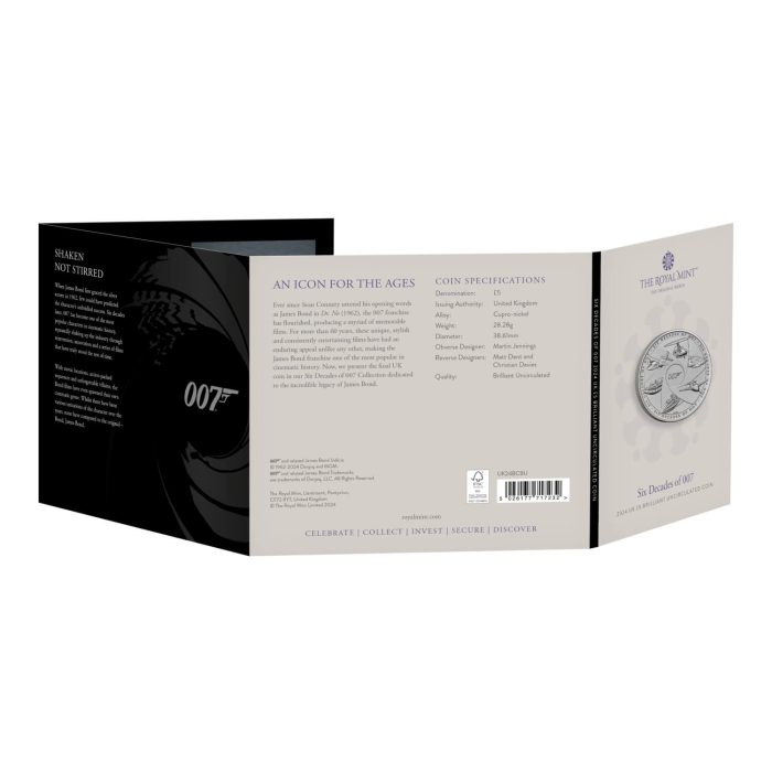 £5 UK 2024 - Seis décadas del Agente 007 - Imagen 4