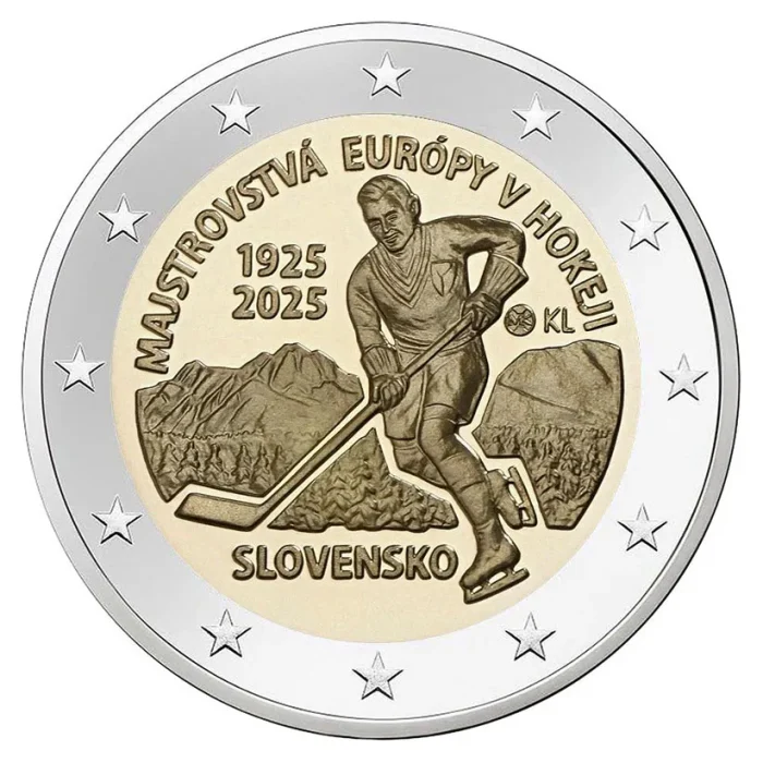 2 euro Slovakkia 2025 - Jäähoki Euroopa meistrivõistlused Proof - Image 2