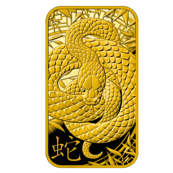 gold-bar-au9999-argor-heraeus-lunar-year-of-the-snake-1oz-20252 Золотой слиток Швейцария 2025 – Год Змеи 1 oz BU — изображение 1
