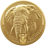 Gold coin 50 rand South Africa 2025 - Big Five: Elephant 1 oz BU