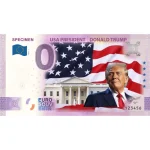 Color bill 0 euro Italy 2021 - Donald Trump